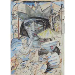 Joyce W. Cairns, HOGMANAY IN FITTIE, 1986, mixed media