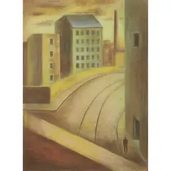 Martin Kane, THE WATCHER, pastel on buff paper