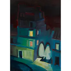 Lachlan Goudie, NOCTURNE, oil on board