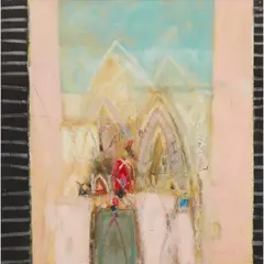 Charles T. K. MacQueen, OFFERING RAMADAN, oil on board