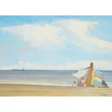 John Reay, A BLUSTERY DAY, oil on board