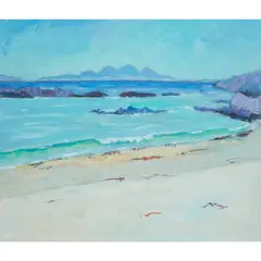 Alan Anderson, THE PAPS OF JURA FROM UISKEN, MULL, oil on canvas