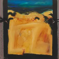 Charles T. K. MacQueen, BARLEY STORM, oil on board