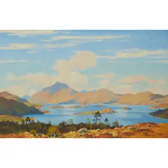 Robert Houston, LOCH LOMOND, oil on canvas