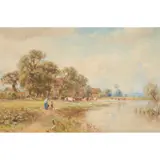 Ernest Waterlow, THE MILL POOL, WAREHAM, watercolour