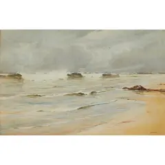 David West, COASTAL SCENE, watercolour