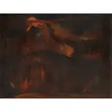 William Johnstone, THE EILDON HILLS, Oil on canvas