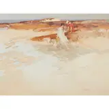 William Russell Flint, ROCKS AND POOLS, watercolour