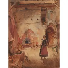 William Russell Flint, PRISCILLA, watercolour