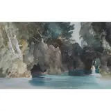 William Russell Flint, THE LAKE AND THE GROTTO, watercolour