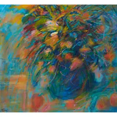 Sylvia Allen, EVENING SUNLIGHT, acrylic on canvas