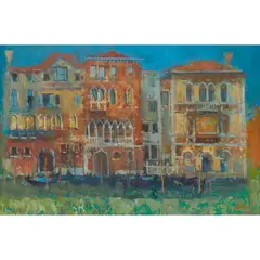 William Birnie, ON THE GRAND CANAL - '98, oil on board