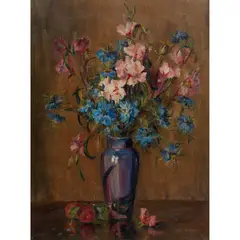 Kate Wylie, STILL LIFE WITH NIGELLA, oil on canvas
