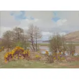 George Houston, HEAD OF LOCH FYNE, oil on canvas