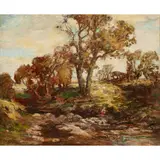 William Mouncey, ON THE DEE, oil on canvas