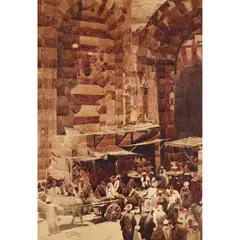 John Keppie, SOUKKARIE GATE, CAIRO, watercolour