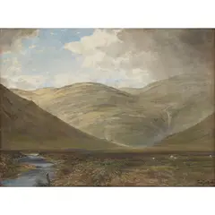 Tom Scott, THE BRAES OF YARROW, watercolour