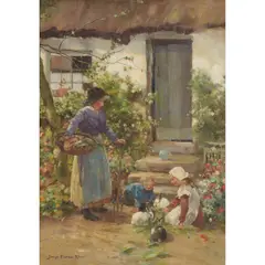 David Fulton, BUNNY'S BREAKFAST, oil on canvas