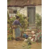 David Fulton, BUNNY'S BREAKFAST, oil on canvas