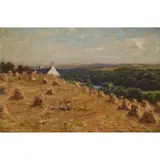 Joseph Morris Henderson, HARVEST TIME, oil on canvas