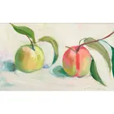 John Cunningham, PEACHES, oil on board