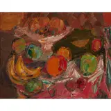 John Houston, A STILL LIFE OF FRUIT, oil on canvas