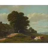 John Knox, ON THE CLYDE, Oil on canvas