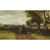 David Farquharson, OFF TO MARKET, oil on canvas