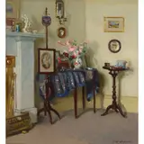 Patrick William Adam, A GRACEFUL INTERIOR, oil on canvas