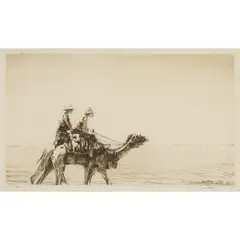 STRANGE SIGNALS by James McBey, etching, from a numbered edition of 76 plus three additional proofs, sold Jun 2023