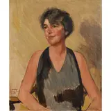James McBey, HALF-LENGTH PORTRAIT OF HORTENSE LOEB