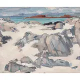 Samuel Peploe, TRESHNISH POINT FROM COWS ROCK, oil on canvas
