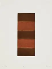 Sean Scully, Ten Towers, 1999, aquatint on wove paper - number 4 from an edition of 40 - published by Burnet Editions, New York
