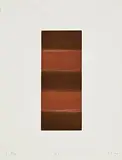 Sean Scully, Ten Towers, 1999, aquatint on wove paper - number 4 from an edition of 40 - published by Burnet Editions, New York