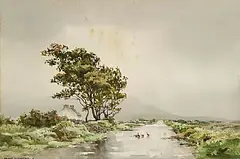 Frank Egginton, A Soft Day, Co. Kerry, watercolour on paper