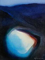 Maurice Henderson, Into the Deep Blue, 1991, oil on canvas