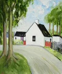 Jack Donovan, The Bend on the Road, oil on board