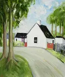 Jack Donovan, The Bend on the Road, oil on board