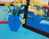 Brian Ballard, Blue Jug and Sea, 1996, oil on canvas