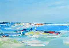 Majella O'Neill Collins, Leaving My Studio, Sherkin Island, 2026, oil on canvas