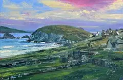 Henry Morgan, Homesteads, Dunquin, 2026, oil on canvas