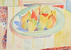 Fr. Jack P. Hanlon, Still Life - Bowl of Pears, watercolour on paper