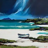 J.P. Rooney, The Blasket Isles, oil on board