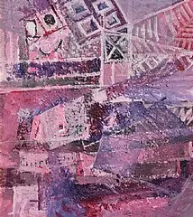 Nevill Johnson, Seated Figure, acrylic on board