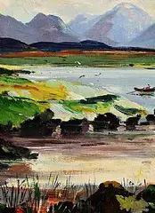 Kenneth Webb, Heading Out, oil on canvas laid on board