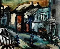 Seamus O'Colmain, Life in Dublin, 1964, oil on board