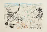 Salvador Dali Spanish, Don Quixote, The Golden Age, lithograph in colours - number 130 from an edition of 300