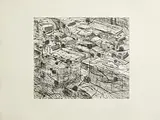 Tony Cragg British, Traffic, etching and aquatint - printer's proof