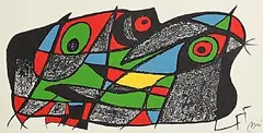 Escultor, Sweden by Joan Miro Spanish, lithograph on heavy Guarro paper - limited to an edition of 1500 - published by Poligrafa, Barcelona, sold Sep 2026