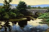 Julian Friers, Old Stone Bridge, oil on canvas